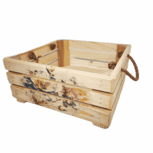 Bedýnka OLA, s obrázkem, čtvercová, velká - květ, kresba