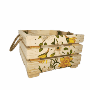 Bedýnka OLA, s obrázkem, čtvercová, malá - květy, narcis