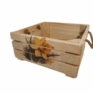 Bedýnka OLA, s obrázkem, čtvercová, velká - květiny, narcis