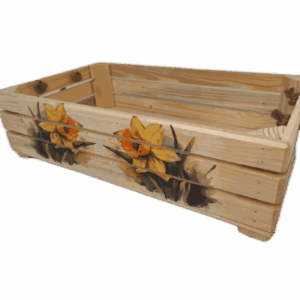 Bedýnka OLA, s obrázkem, obdélníková, velká - květiny, narcis