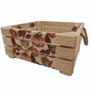 Bedýnka OLA, s obrázkem, čtvercová, velká - dýně, listy