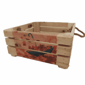 Bedýnka OLA, s obrázkem, čtvercová, velká - deštník, listí