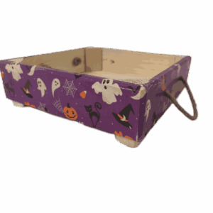 Podnoska nízká čtvercová, velká PN4 - duch, Halloween